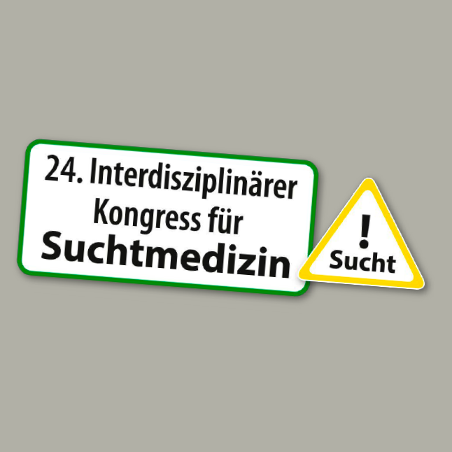Logo vom internationen Kongress für Suchtmedizin